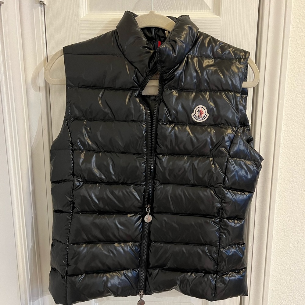 Moncler Black Quilted Puffer Vest
